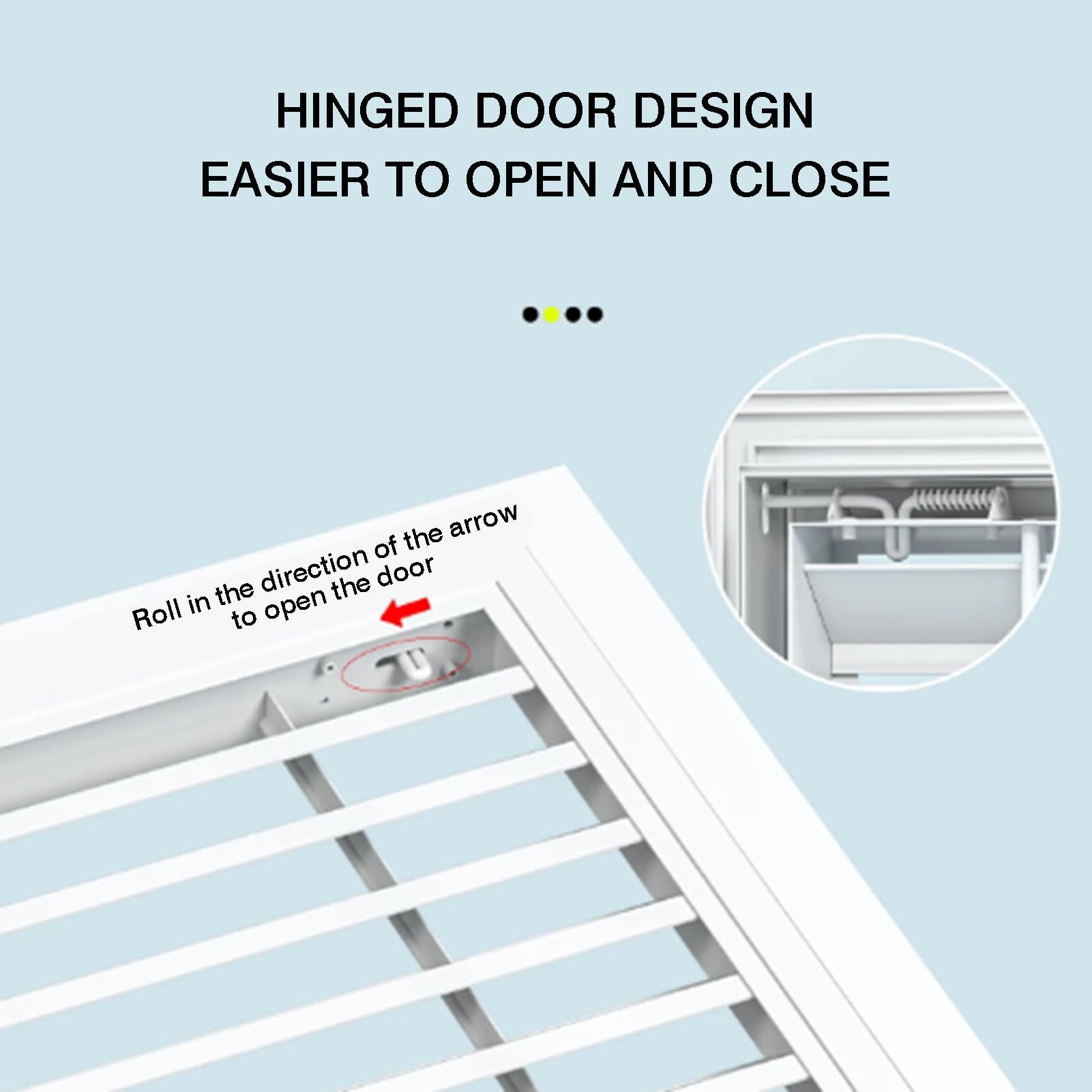 Pannello Di Accesso Con Feritoia Con Interruttore A Pulsante | Griglia del filtro aria di ritorno for schermo da 1 pollice, griglia di copertura dello sfiato HVAC for soffitto(300x300mm)