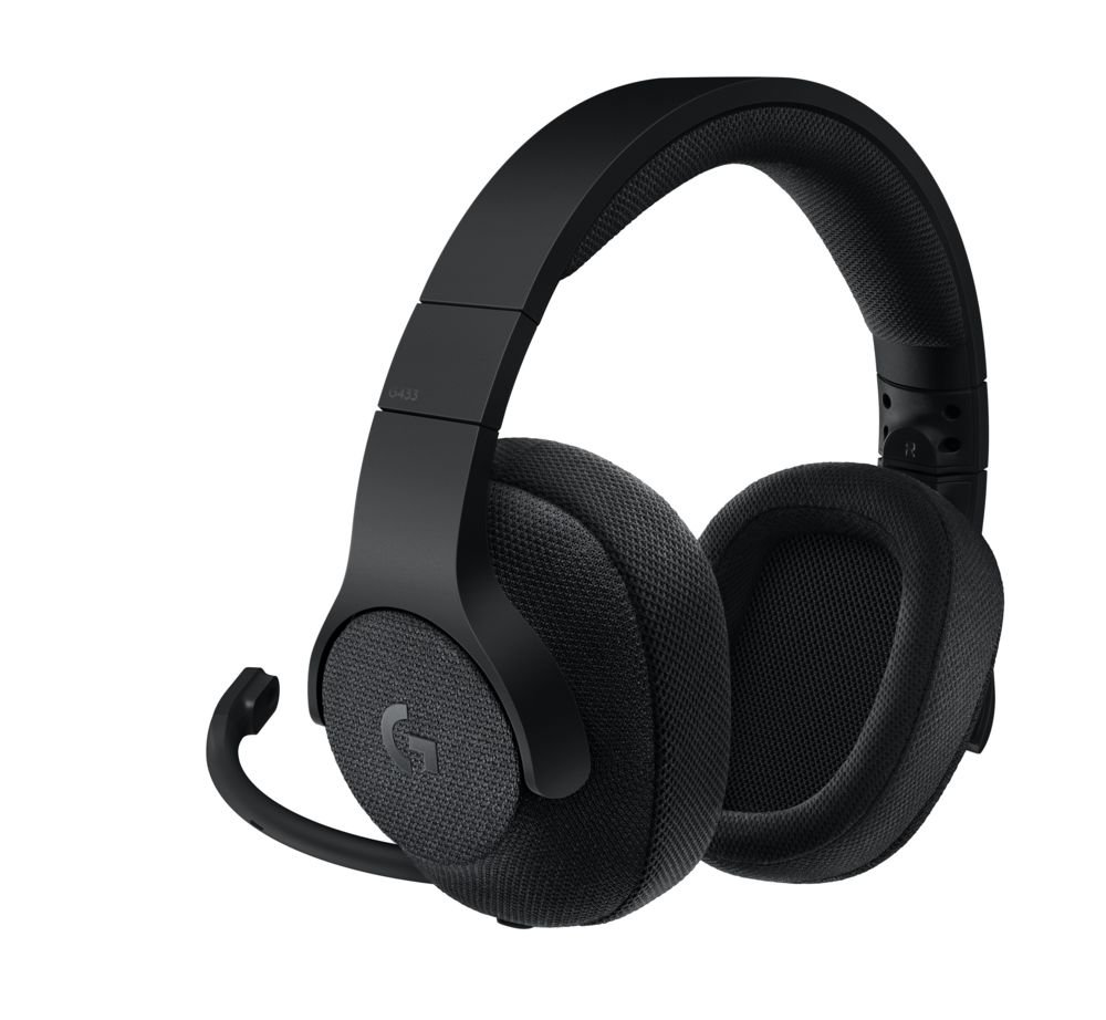 Logitech G433 Cuffie Gaming Cablate, Audio Surround 7.1, Cuffie DTS: X, Driver Audio ‎PRO-G da 40 mm, Leggere, Jack Audio USB 3.5 mm, PC/Mac/Nintendo Switch/PS4/Xbox ‎One, Nero