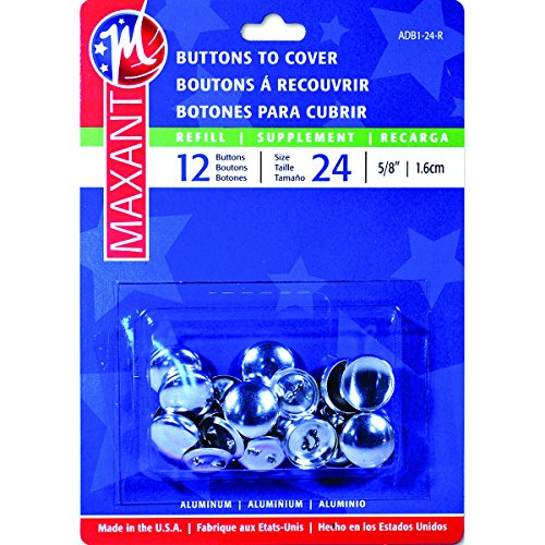 Maxant Button 7-Pack Tapa Botón Recarga, 5/8 Pulgadas