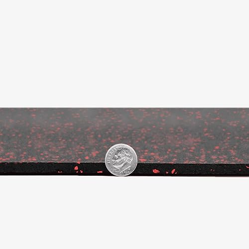 Miniatura 6 de IncStores - Rollo de caucho resistente de 14 de pulgada (4 x 10 pies) - Excelentes tapetes de gimnasio para equipos medianos a grandes, y para pesas