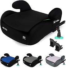 My Babiie MBCSB20 Child Booster Seat - ISOFIX, R129 i-Size 125-150cm (Group 3, 6 to 12 Years Approx.) Portable Kids Car Seat, Comfortable, Compact, Lightweight, Ideal for Travel - Black