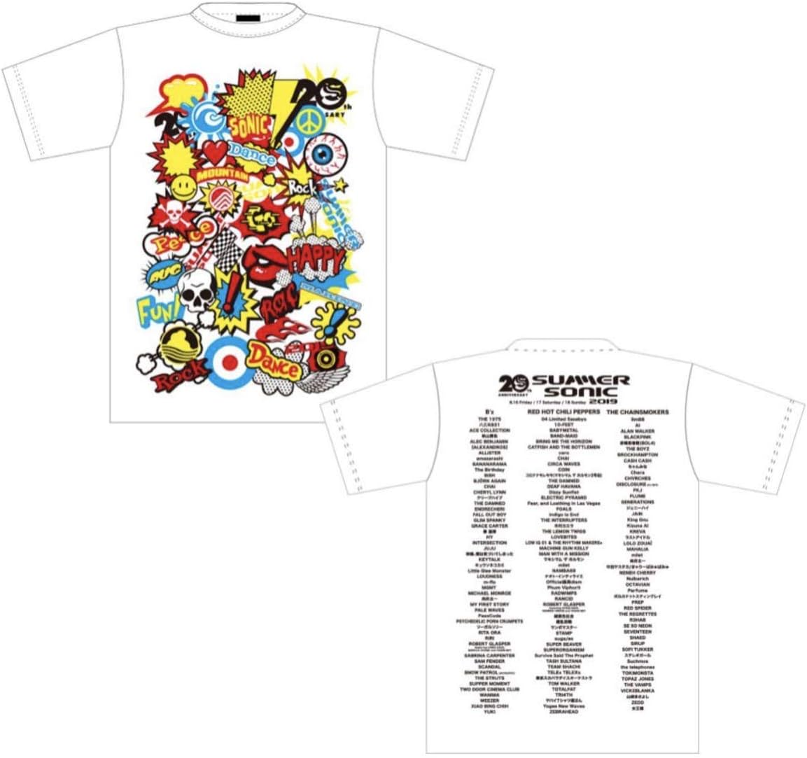 Amazon Summer Sonic 19 Tシャツ Pop Rock ホワイトl アイドル 芸能人グッズ 通販 Amazon Summer Sonic 19 Tシャツ Pop Rock ホワイトl アイドル 芸能人グッズ 通販