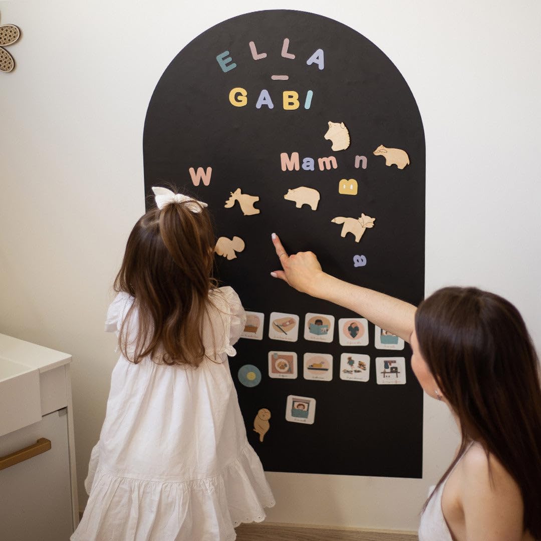 Ferflex - Jeu magnetique en Bois ludique Enfant - Les Animaux de la forêt - Utilisable sur Tous Supports magnétiques - Jeu Enfant 3 Ans - 11 Magnets