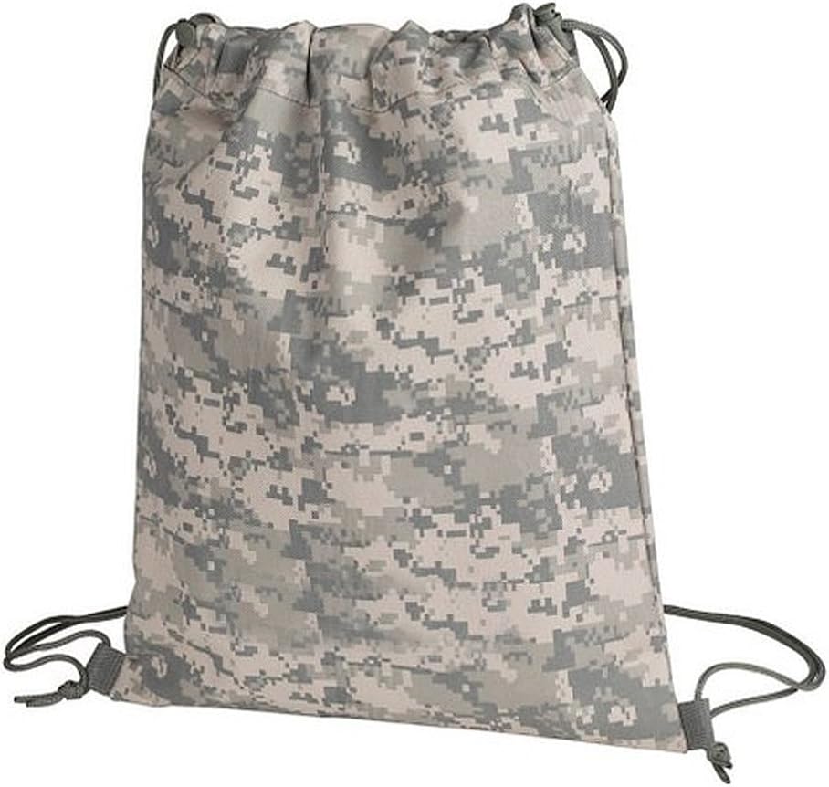 The Lost Traveler ACU Digital Camouflage Drawstring Tote Bag Backpack Camo