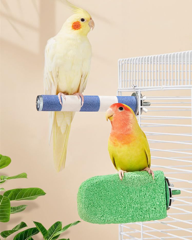 YongXiangPeng Colorful Chewable Bird Perch & Toy with Grinding Stone - Image 4