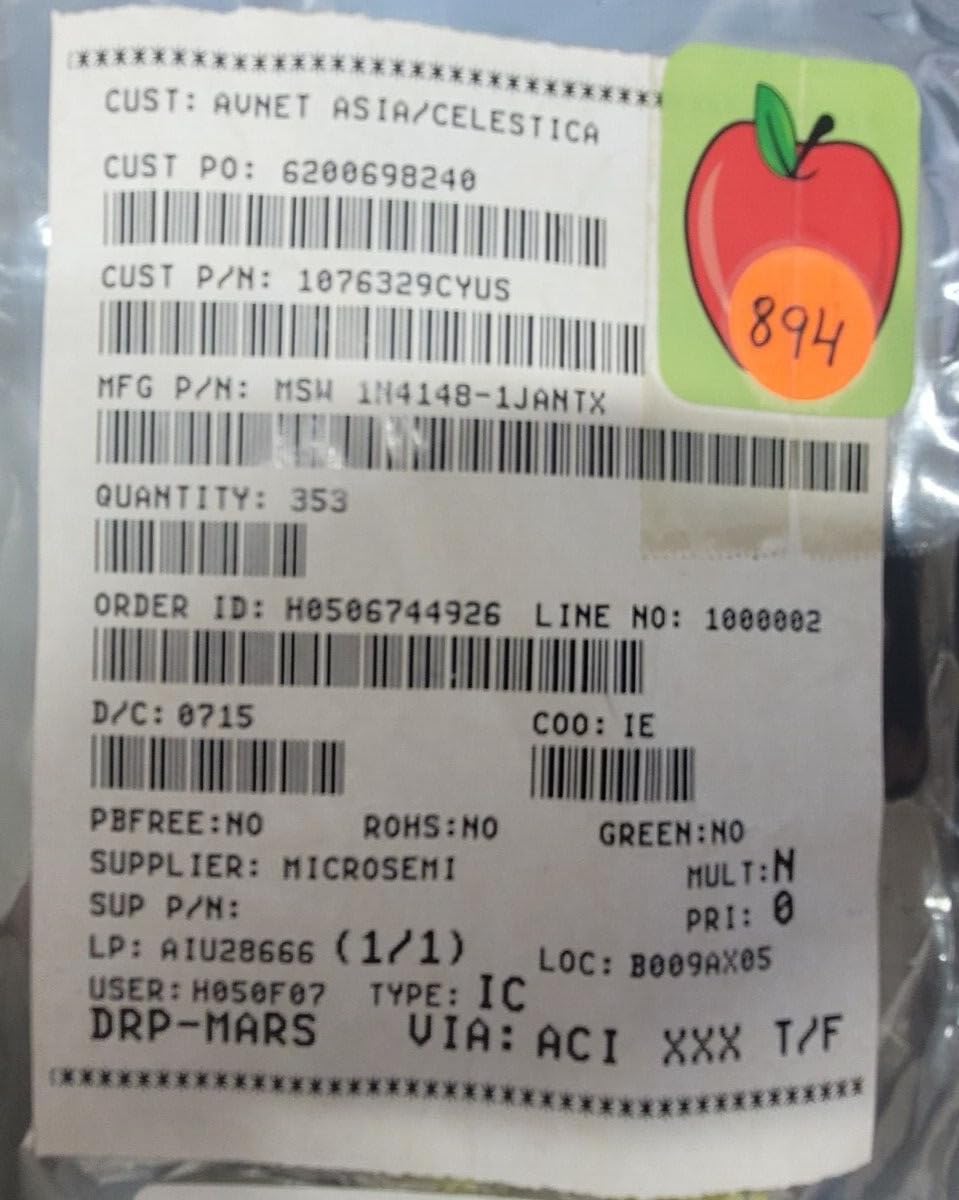 (1 PC) 1N4148-1JANTX MICROSEMI