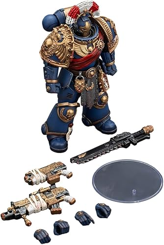 Miniatura 5 de JOYTOY 118 Warhammer 40,000 4 pulgadas Figura de acción Ultramarines Bladeguard Veteran 02 V2 Anime Collection Modelo