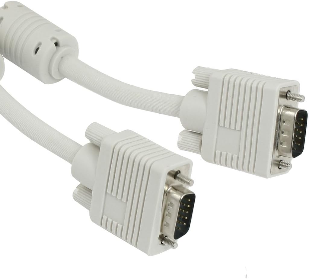 15M 49 Ft Male 15 Pin VGA HD15 Cord Extension Cable for Laptop PC TV