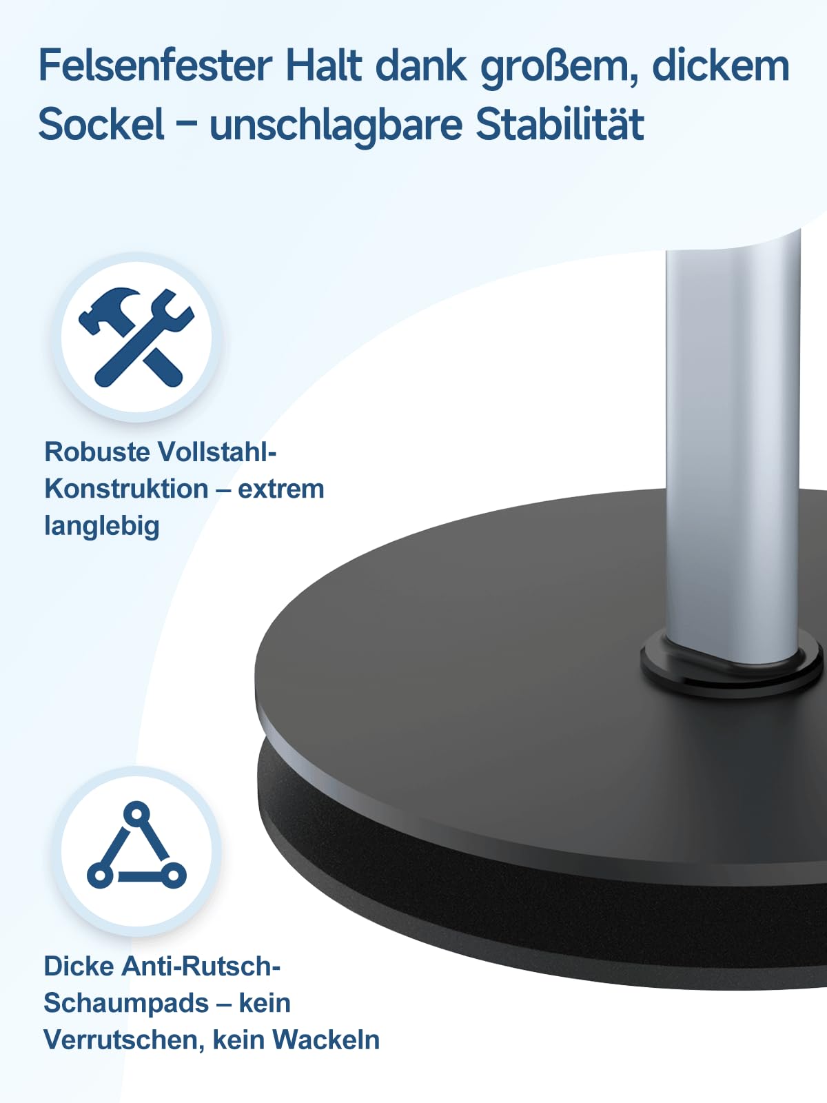 Mistriddle Ciężki aluminiowy stojak na telefon komórkowy – regulowany statyw do iPhone'a do nagrań nad głową, stabilny uchwyt do gotowania, majsterkowania, filmowania i malowania – idealny dla Creator