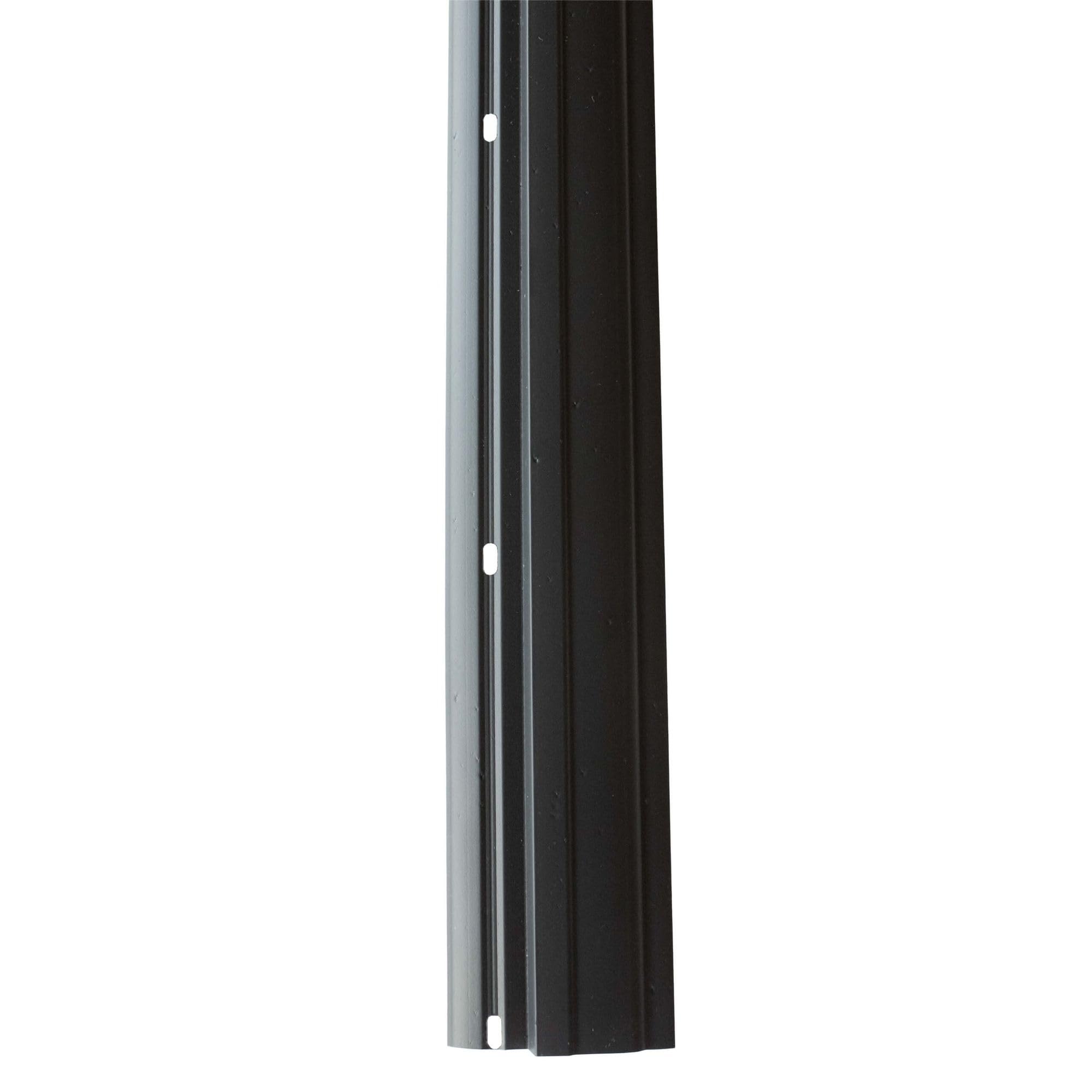 Jardinion 5x Moulure de finition Moulure de recouvrement 1m PVC Noir, Protection Mur