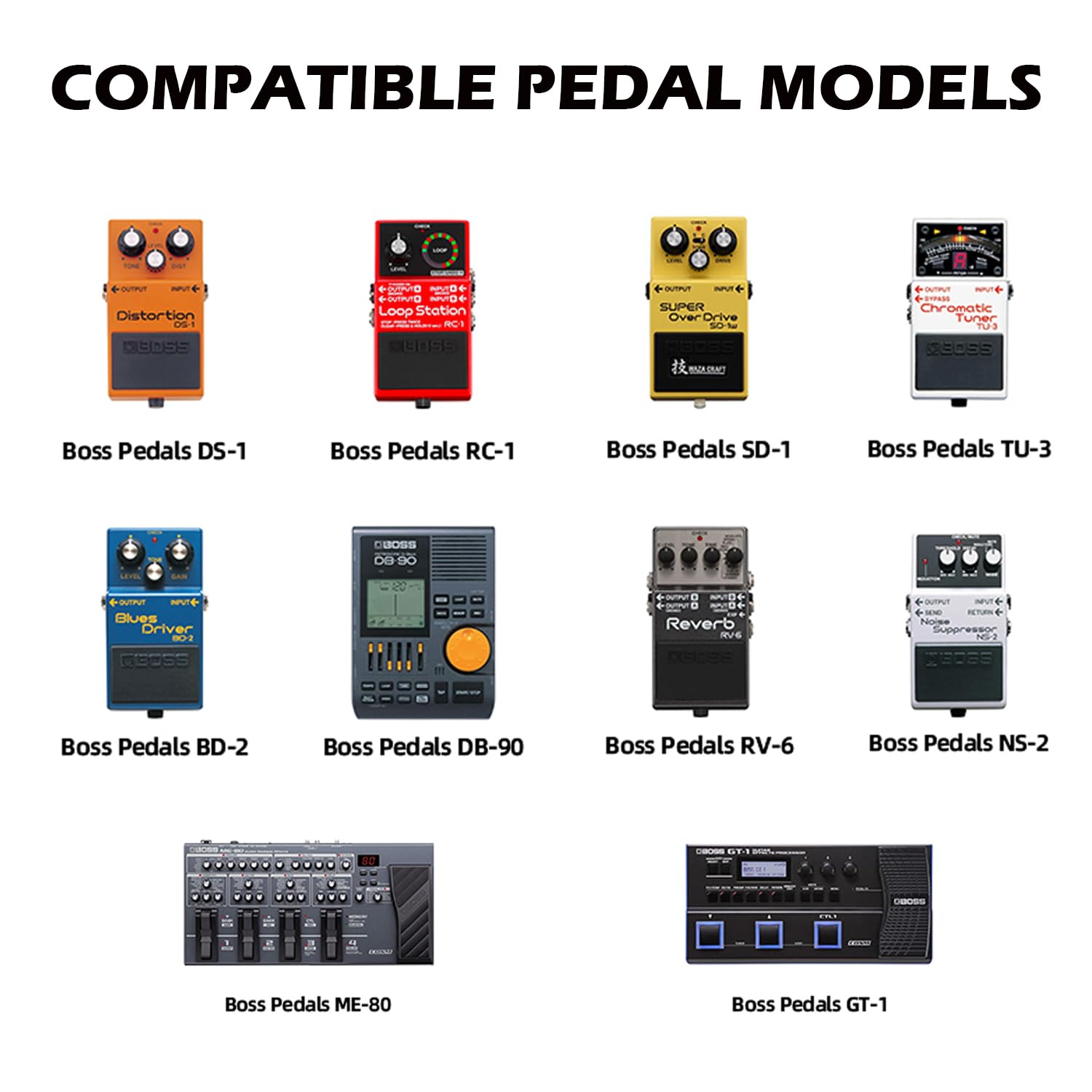 8.2FT 9V AC DC Adapter Power Charger for BOSS Roland PSB-1U PSB1U, GT-10 GT-10B BCB-60, PSA-120S Multi-Effects Guitar, Bass Effect Pedal Board, Zoom Guitar Multi Effects Pedal Power Supply Cord