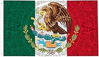 Vista 12 de Banderas de México de 3 x 5 pies, divertida bandera mexicana para el hogar, patio, casa, jardín, fiesta de vacaciones, decoración