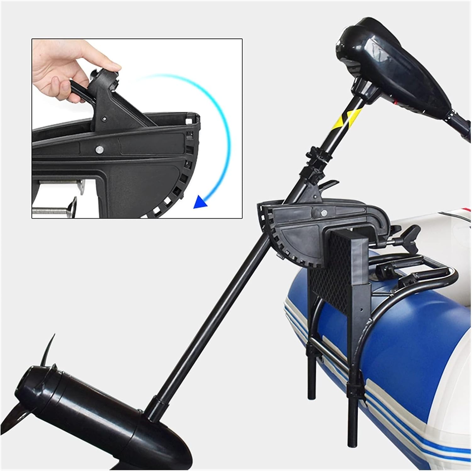 馬力船外機、 マリン電気プロペラ膨脹可能なボートカヌーモーターマウントアクセサリーぶら下げブラケット(Plastic Mount)