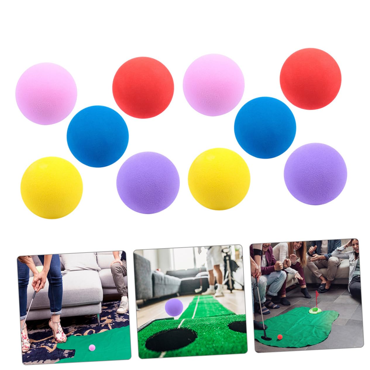 Sosoport 10 Uds para Practicar Golf De Tren De Práctica Pelota Hinchable Interior Eva