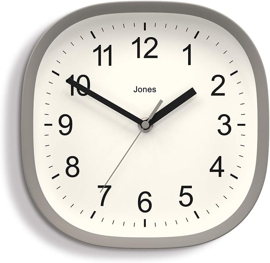 Jones Clocks ® Sprite Wall Clock 22cm Square Clock Perfect as a