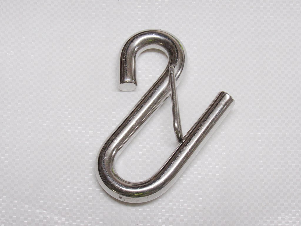 Secure Fix Direct 9.5Mm Stainless Steel Long Arm S Hook With Safety Catch