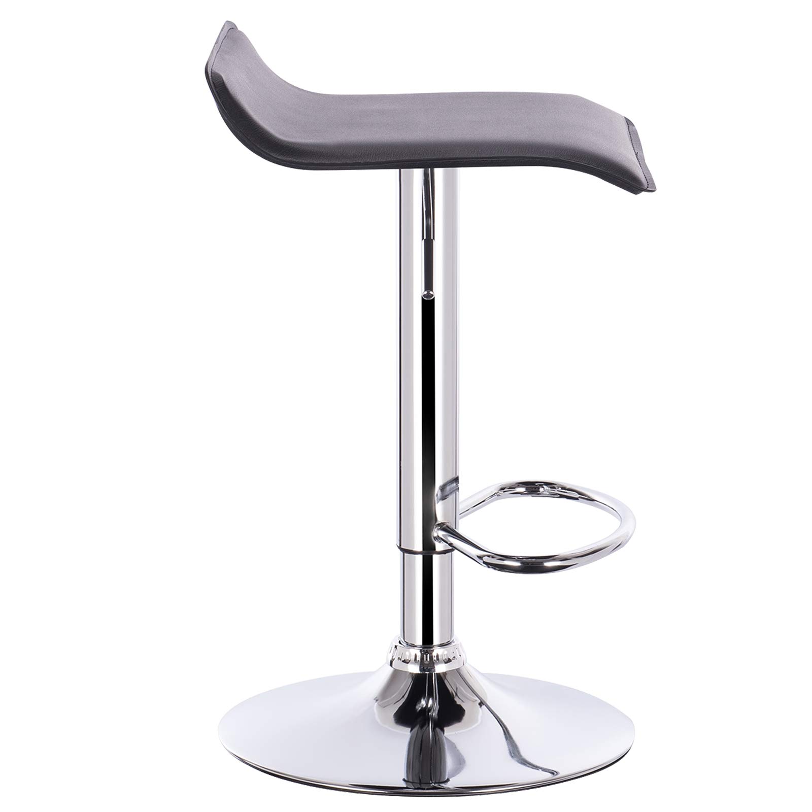 eSituro Bar Stools Black Barstools Set of 2 Adjustable Steel Bar Stools