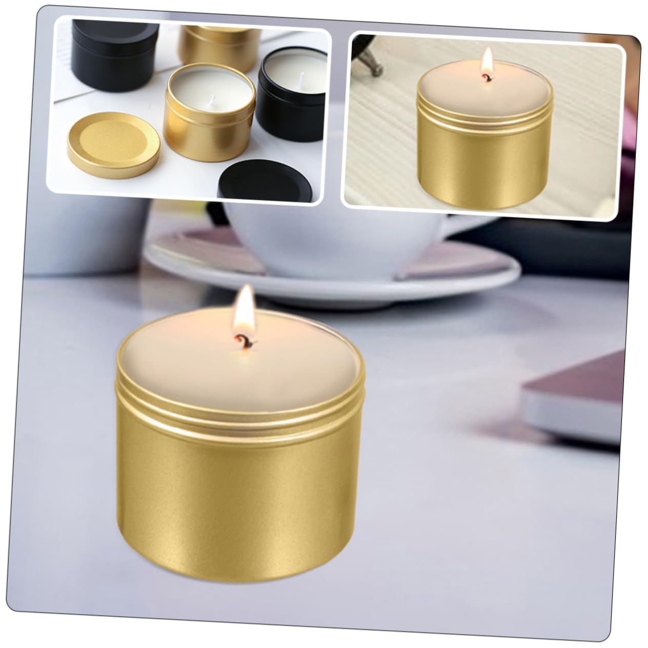 COHEALI 20 Pz Barattolo Di Barattoli Di Candele Natalizie Contenitore Vuoto Vasi Di Candele Vuoti Lattine Per Fare Candele Lega Di Alluminio Viaggiare Cosmetico Scatola Cosmetica