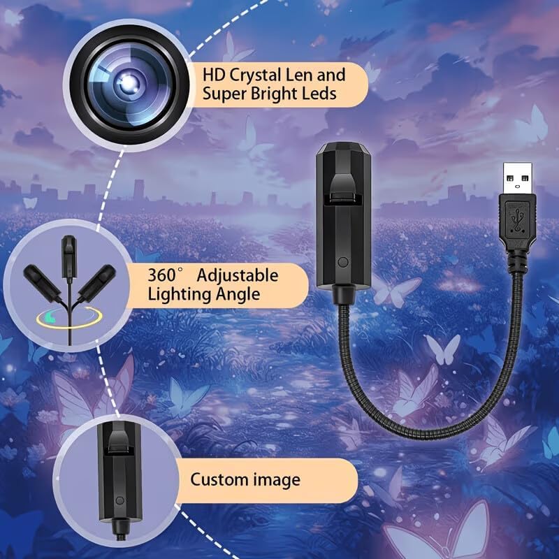 Image of Galaxy Projector Night Light with Ocean Whale Projection | LED Ceiling Projector Lamp with Multiple Light Modes | Rotating Sky Effect | USB Powered Ambient Lamp for Bedroom Kids
