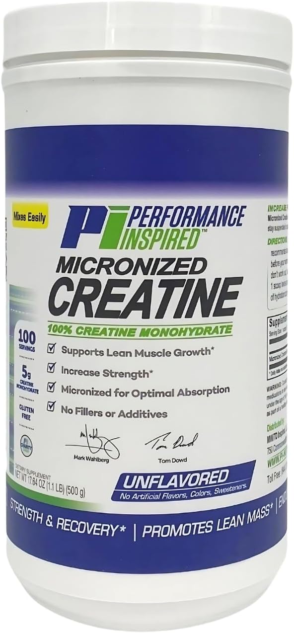 Nutrition Micronized Creatine Monohydrate – 100% Pure, Unflavored – 5G Per Serving – 100 Servings – 1.1 LB