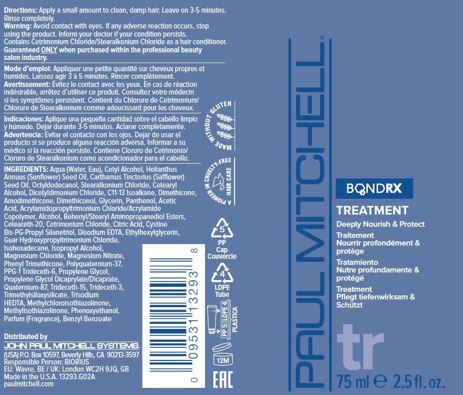 Paul Mitchell Bond Rx Treatment, Deeply Nourishes + Protects, For Chemically Treated + Damaged Hair - Image 7