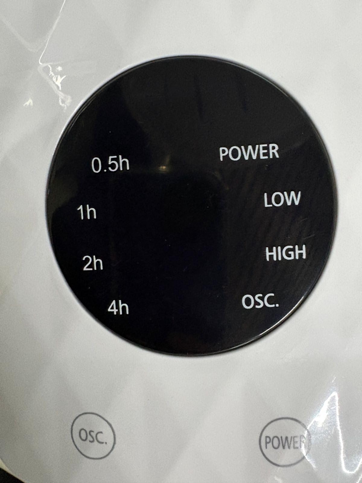 DCG SA9690 Stufa Elettrica da Parete 900W al Carbon Crystal, Oscillante con Telecomando e Pannello Digitale, 2 Livelli di Calore 450W/900W, Riscaldamento Rapido a Basso Consumo, Design Moderno