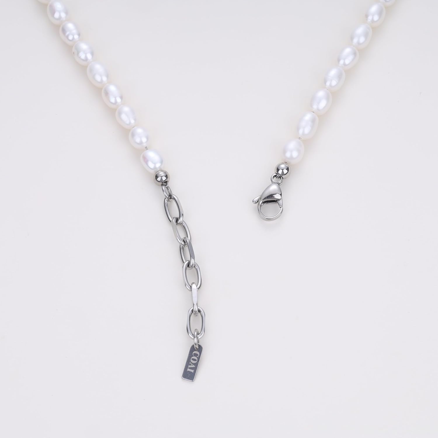 COAI Women's Pearl Necklace Pearl Strand Necklace for Women Men - Image 5