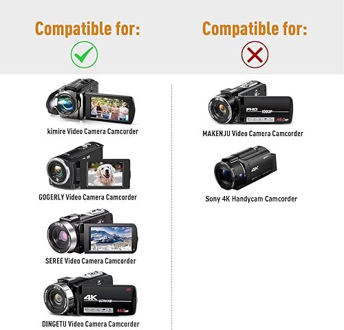 Miniatura 2 de XANAD Estuche rígido para cámara de video Kicteck o Sony HDR CX675 videocámara digital YouTube Vlogging grabadora de cámara