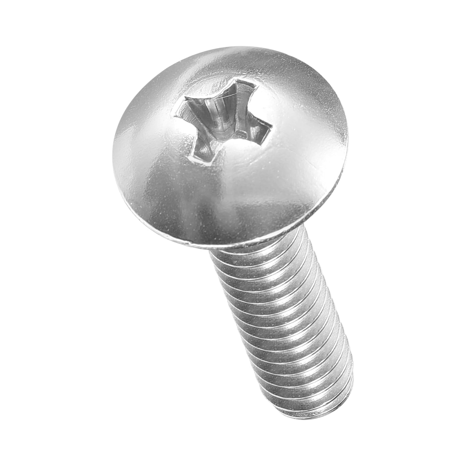 METALLIXITY Machine Screws Phillips Head(#10-24x3/4") 100Pcs, 304 Stainless Steel Round Head Phillips Drive Furniture Bolts
