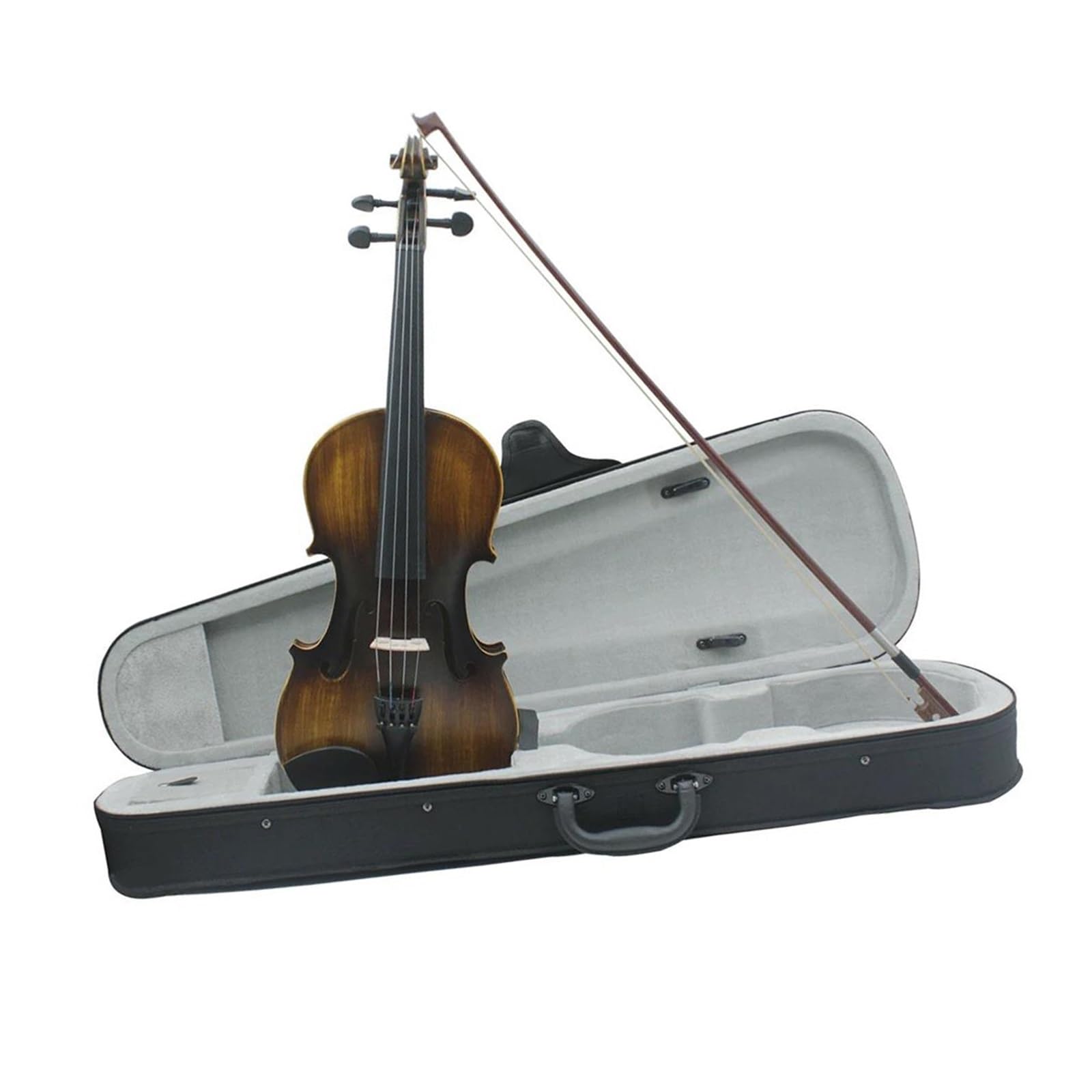 4/4 Skrzypce Akustyczne Vintage Matte Basswood String Instrument Z Futerałem I Akcesoriami Do Smyczka Instrumenty Strunowe Skrzypcowe