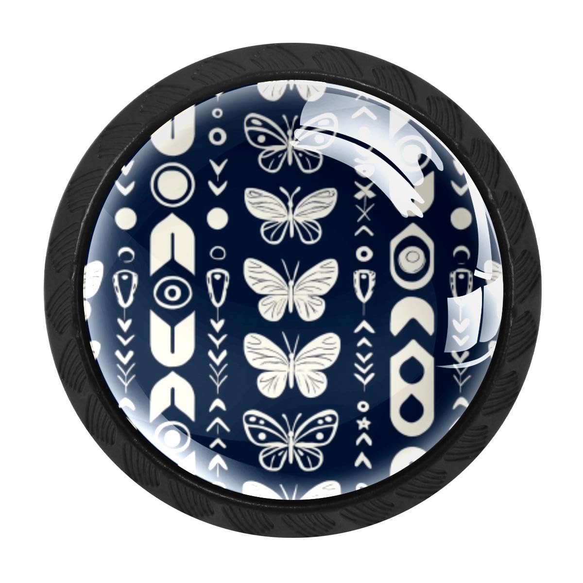 Heoeh Multi 6 4 Pcs Kitchen Cabinet Knobs, Boho Butterflies Drawer Knobs Dresser Handles