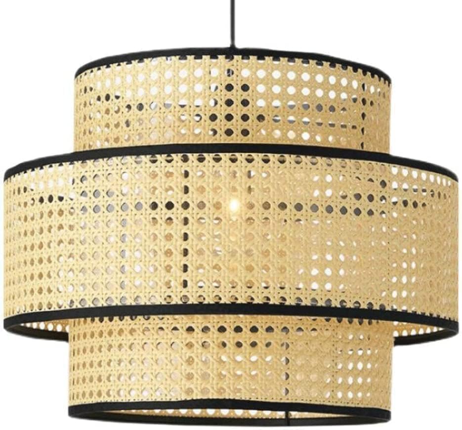 Suspension bambou tressé pour adoucir une lumière trop agressive