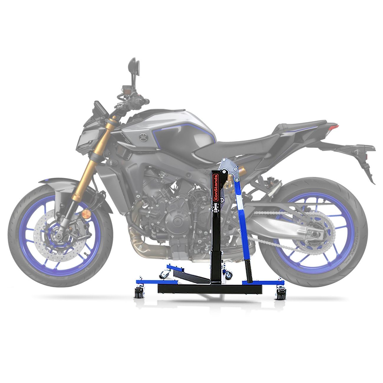 Caballete Moto Elevador Central EVO Azul sin Adaptador específico