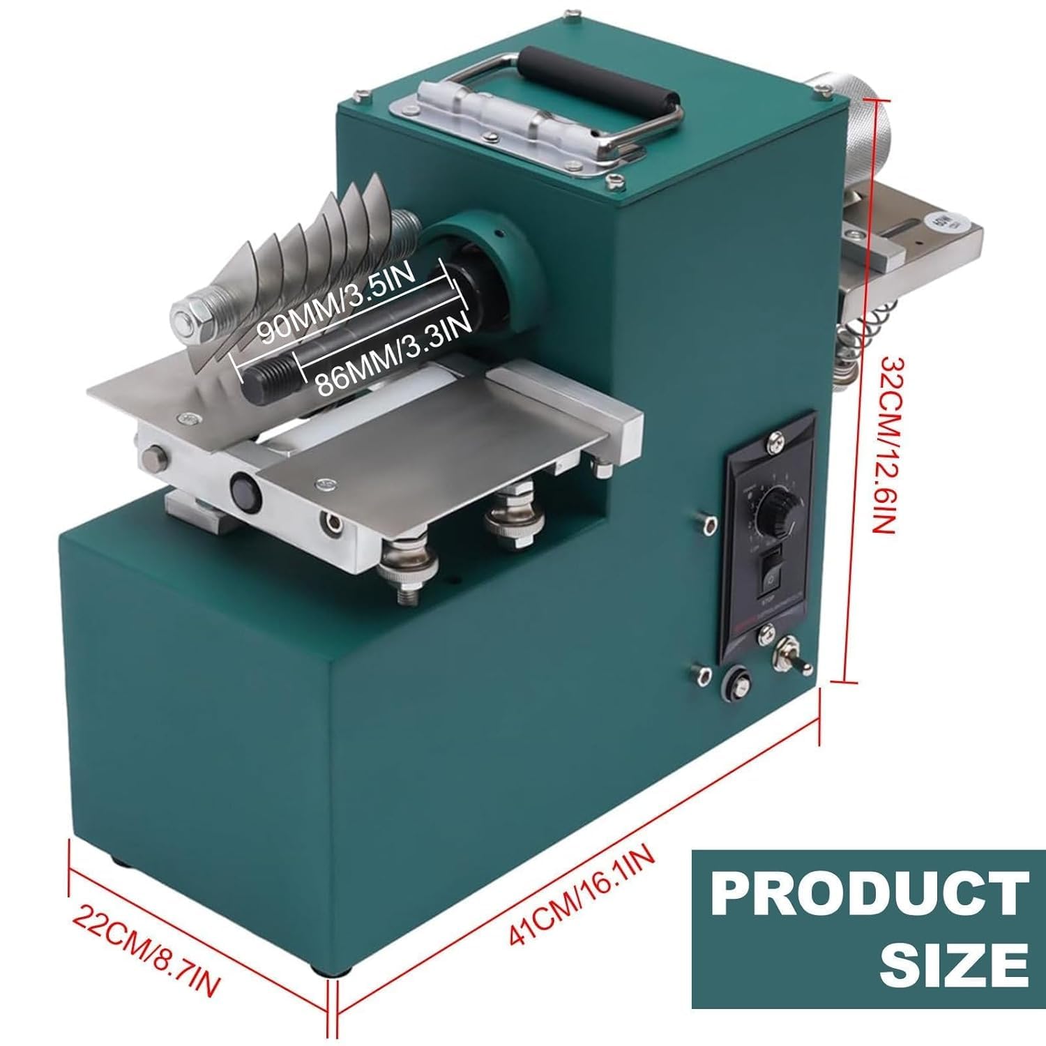 Cortadores eléctricos de correa de cuero de doble cabezal de 60 W, divisor ajustable para manualidades, bolsos, zapatos y proyectos de papel, herramienta esencial para artesanos