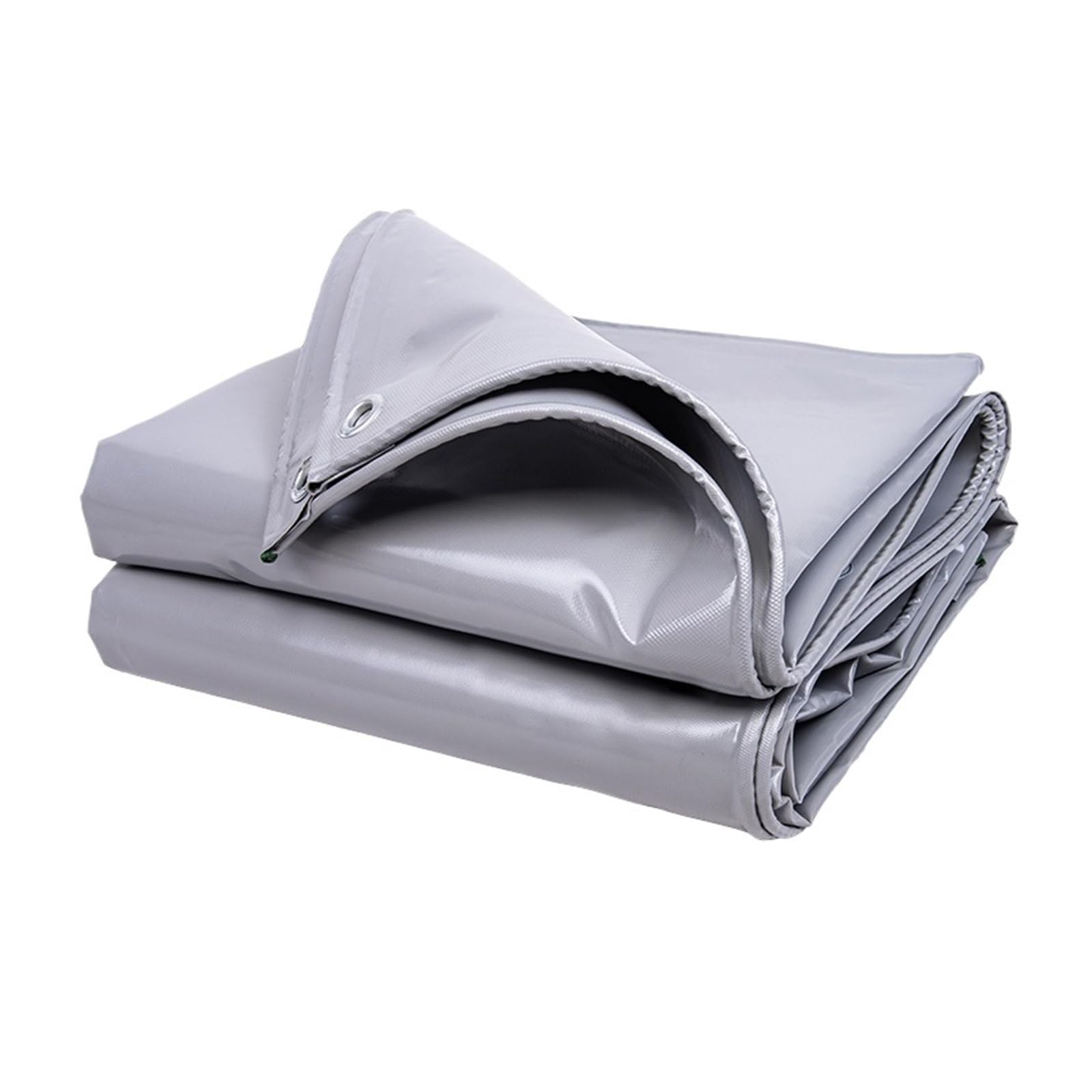 Chenghw 600Gsm Grey 600Gsm Pvc Tarpaulin Outdoor Canopy Waterproof Tarp Awning Rainproof Planting Courtyard Gazebo Balcony Pavilion Cover(,2X5m)