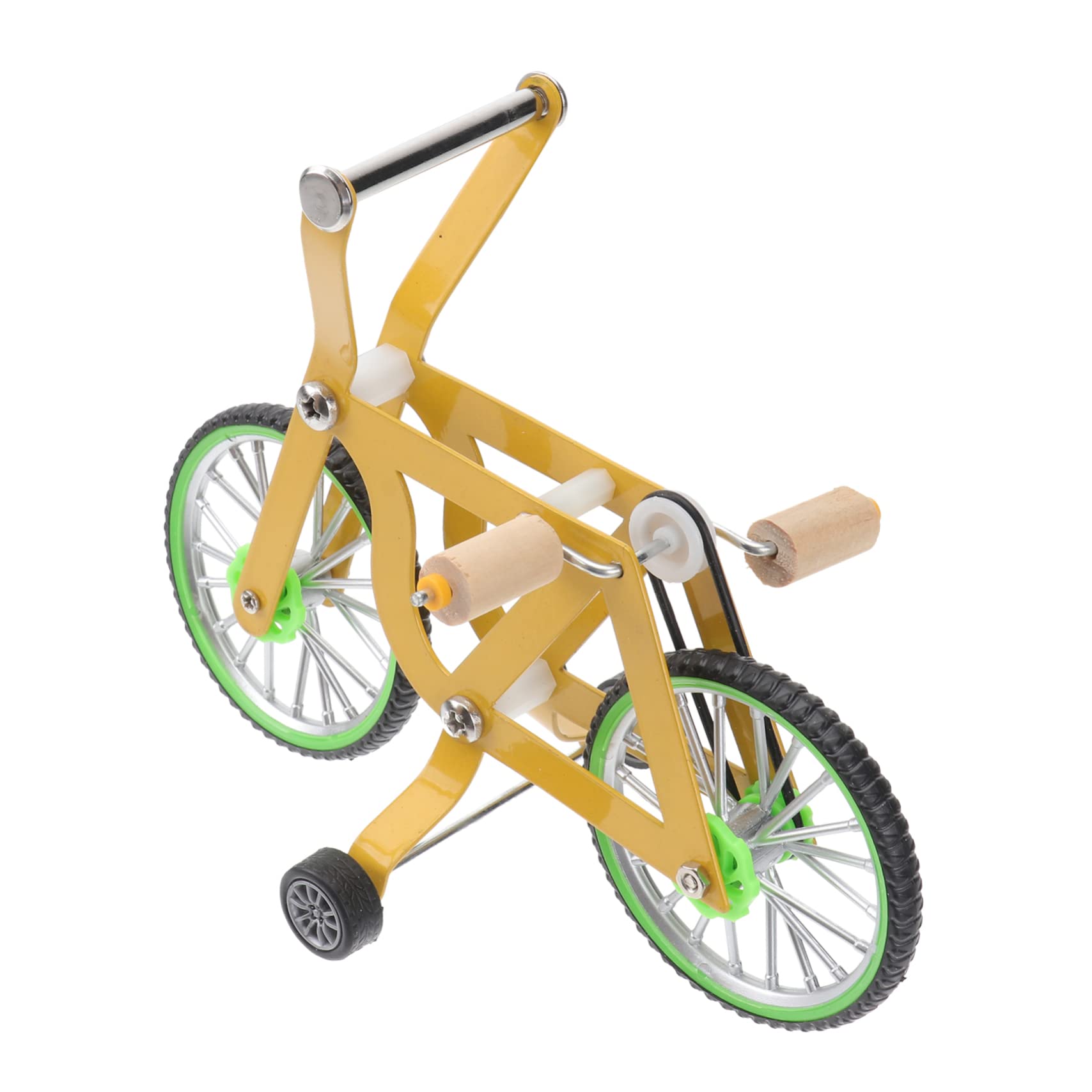 Yardwe Funny Parrot Bike Training Toy, Metal and Plastic Bird Toy for Parrots and Birds, Eye-Catching Creative Exercise Accessory for Cage Play and Training