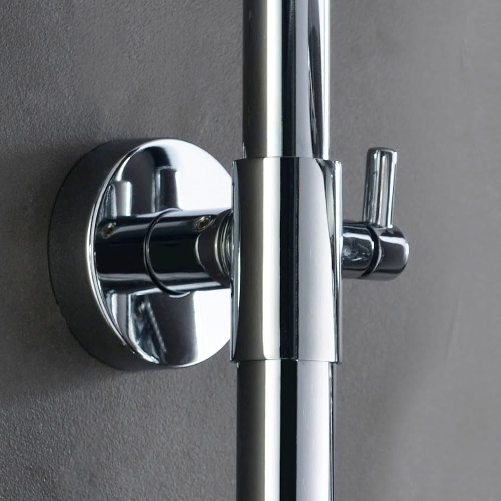 Kibath L465521 - Colonna doccia termostatica Quad rubinetto a canna, cromo lucido
