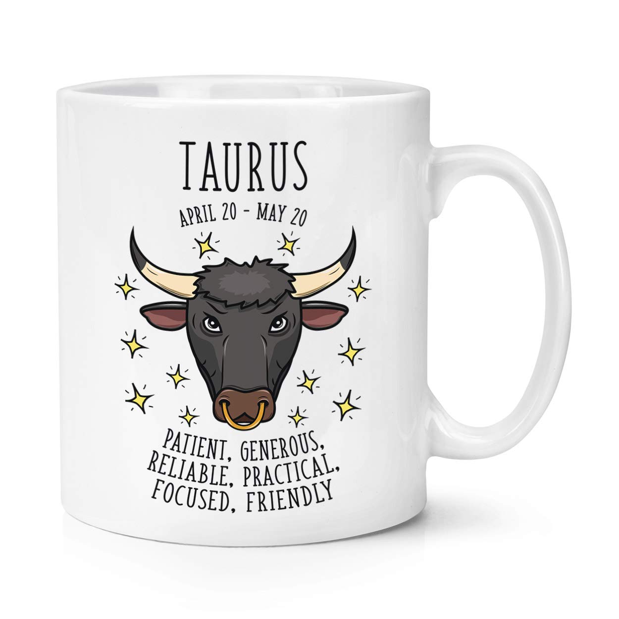 Taurus Horoscope 10oz Mug Cup - Horoscope Star Sign Astrology Zodiac Birthday