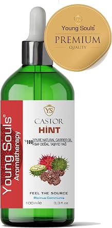 Young Souls Aromatherapy Castor Carrier Oil Hint Yağı 100 ml (YOĞUN KIVAMLI)