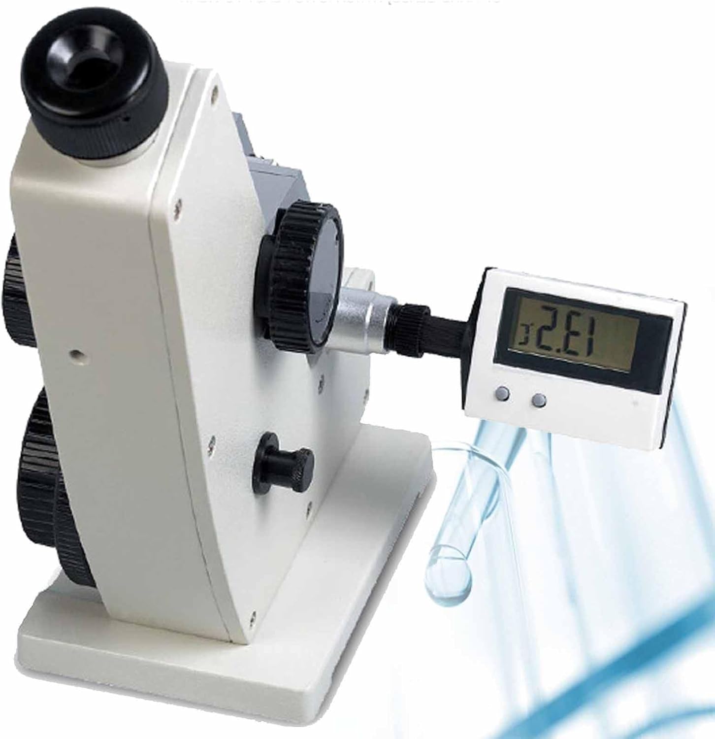 Monocular Abbe Refractometer, automated Optical Instrument, Adjustable Sharpness Digital Abbe Refractometer,for Petroleum Industry, Popular Science Education