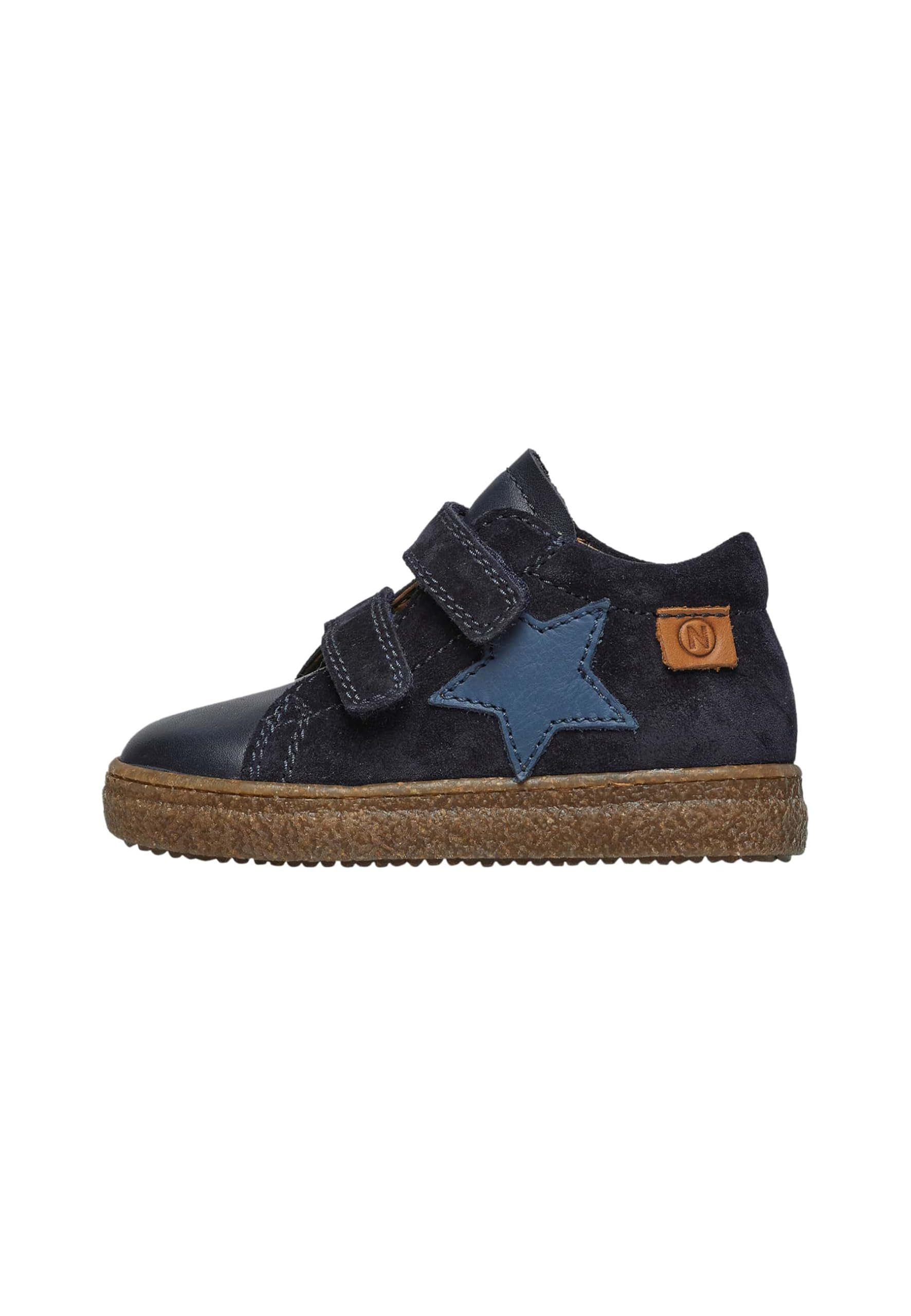 Naturino Leather and Suede Sneakers, Indigo Blue, 27 EU