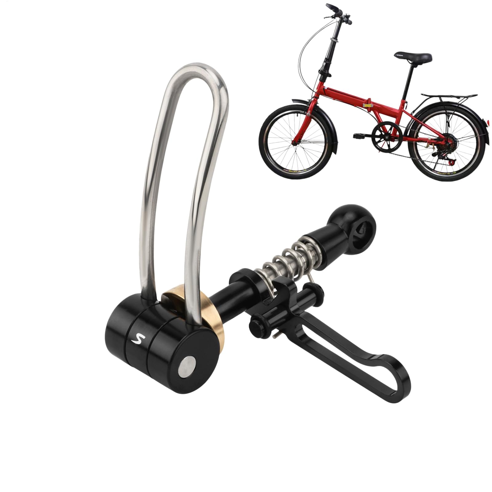 Abrazadera para sillín de bicicleta soluciona asiento suelto clip liberación rápida