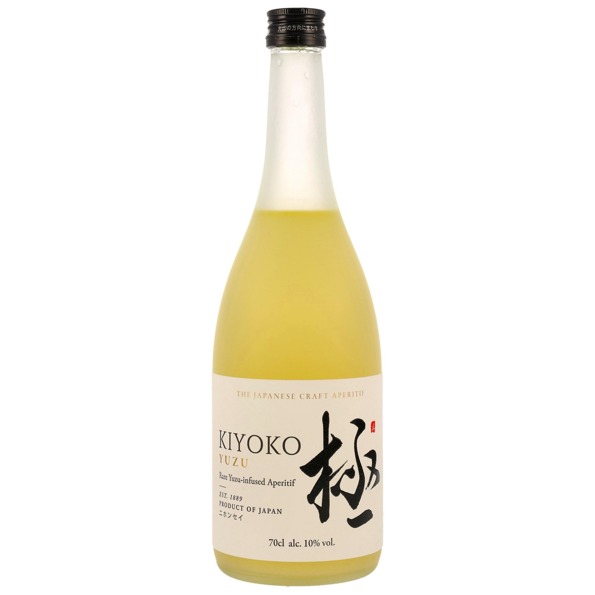Kiyoko Yuzu Aperitif I Japanischer Reiswein mit Yuzu I 700 ml I 10% Vol. I Frisch & fruchtig mit Zitrusnoten I Leicht & erfrischend im Abgang (1x 0,7 + Kiyoko Spritzglas)