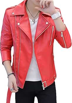 Amazon | [ニカ] ライダース ジャケット メンズ PUレザー 長袖 メンズ