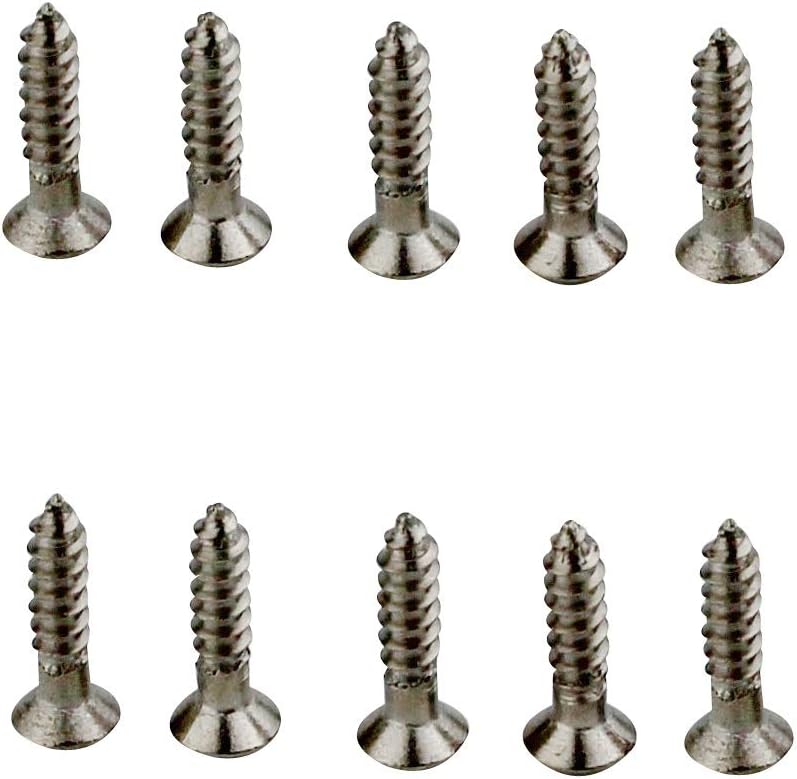 20 Pack Titanium Alloy Pickguard Mounting Screws Compatible with Fender, Gibson, Ibanez ST TL Guitar - Guitar Bass Guard Mount Screws Panel Accessories Luthier Projects