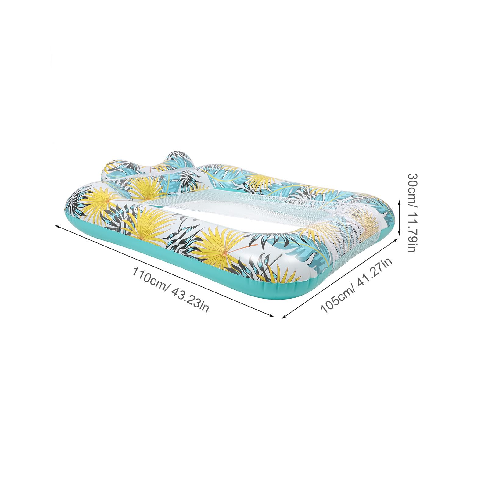 Poltrona Gonfiabile Design Confortevole Rete Traspirante per Piscina Lettino Galleggiante in Pvc e Pelle Amica per Relax e Vacanze