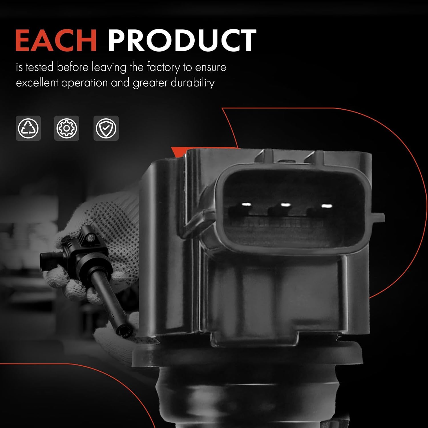 A-Premium 6PCS Ignition Coil Packs Compatible with Nissan & Infiniti Vehicles - 3.7L 5.0L 5.6L - 370Z 2009-2020, FX50 2009-2013, Q50 2014-2015, Q70 2014-2019, QX50 2014-2017