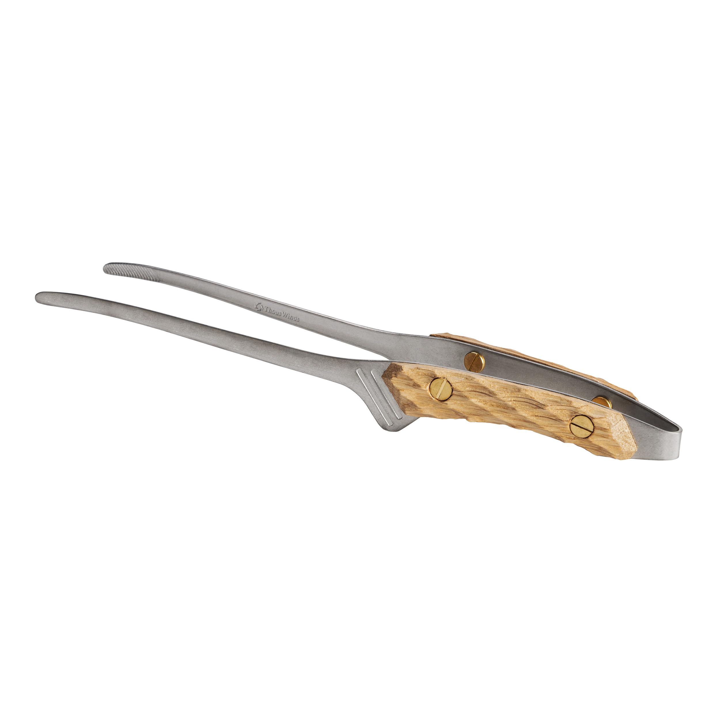 Thous Winds Grill Tongs with Walnut Handle
