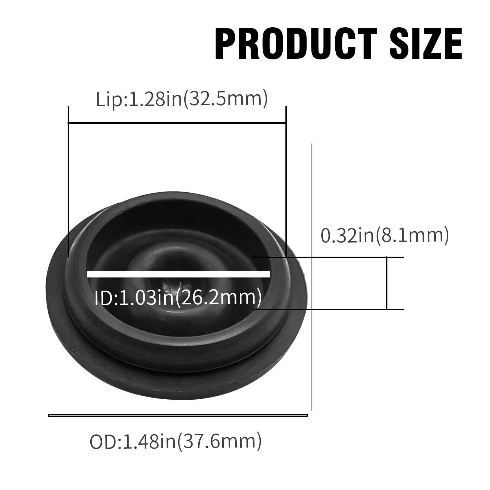 Qty (20) Rubber Grease Plug DEXTER EZ Lube Trailer Camper RV Axle - Foto 3