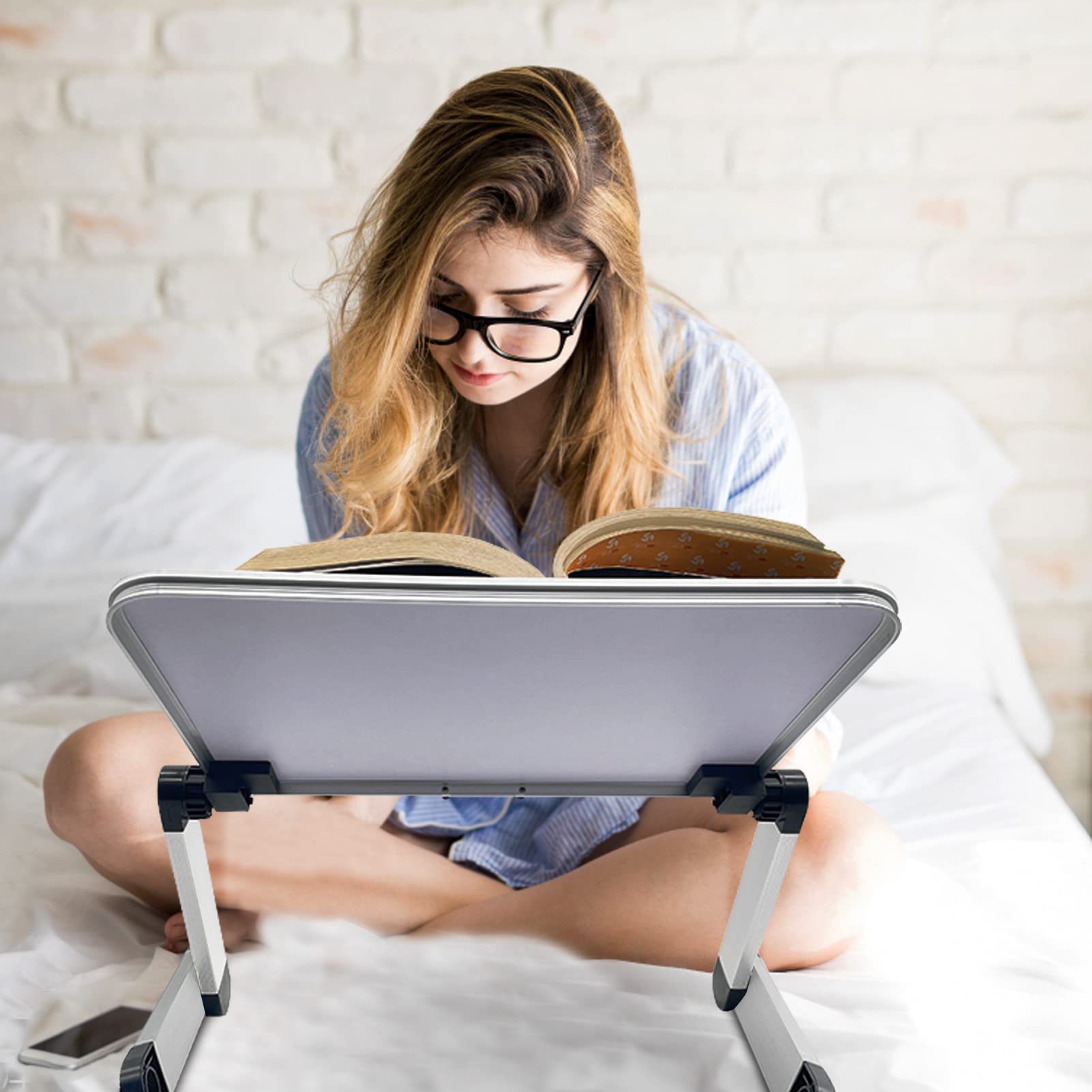Atril Libro Extra Grande,Atril Libros ErgonóMico,Atril Lectura PortáTil Plegable de 360 ​​Grados,Soporte Libros Con Manos Libres,Atril Para Libros se Utilizar Para Sostener Libro de Recetas,Tabletas.